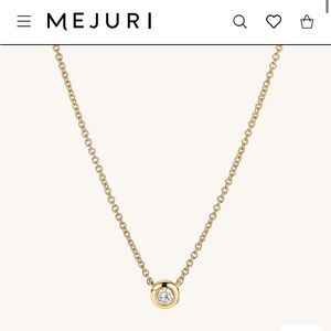 Mejuri diamond necklace